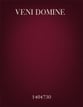 Veni Domine SSA choral sheet music cover